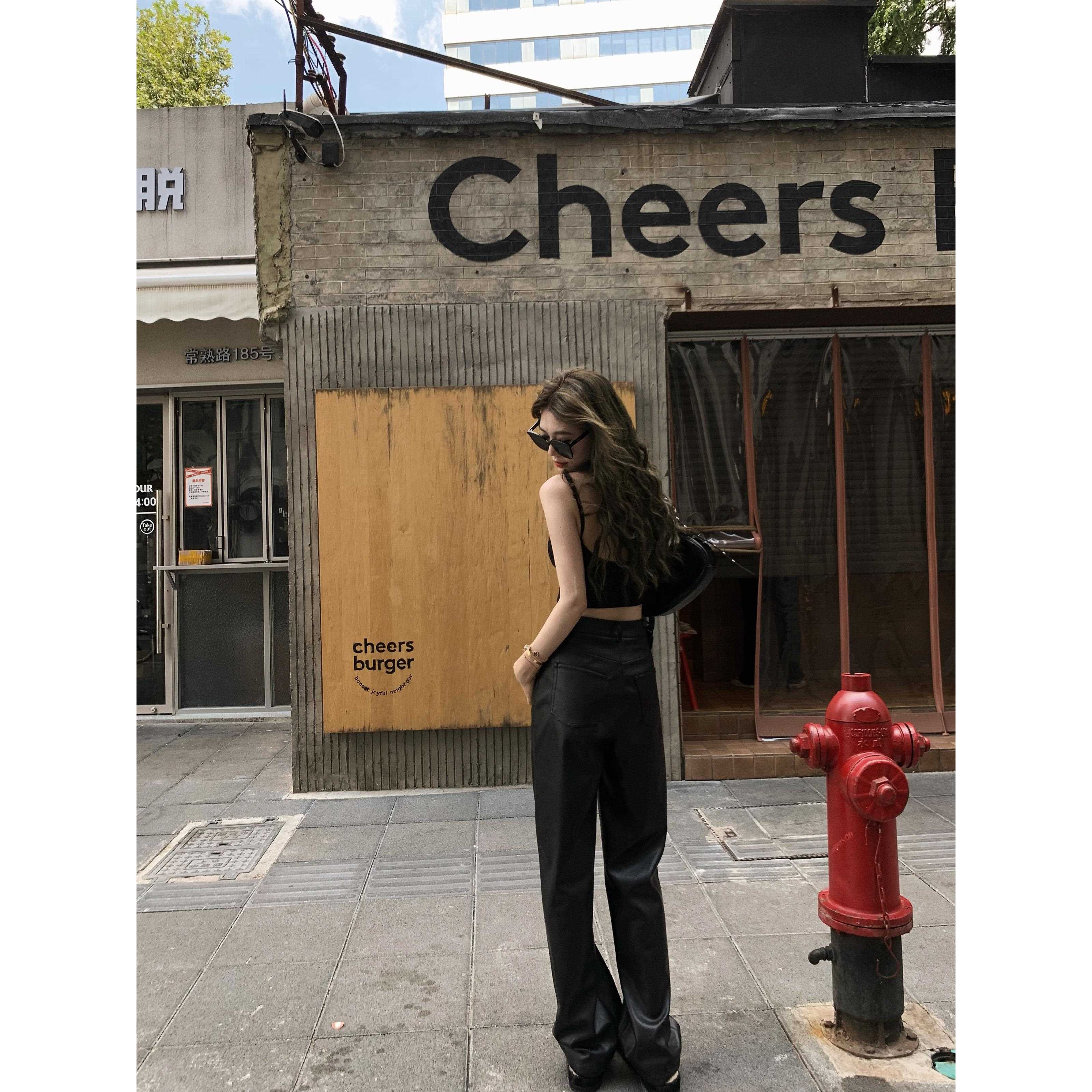 小君君布版兰裤妮9.20-C23秋 好型女团皮女冬新款显瘦显高超模裤