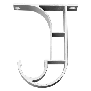 窗帘杆罗马杆支架铝合金罗马杆顶装加厚单支架杆托座挂钩窗帘配件