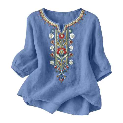 纯色V领女士短袖上衣Solid color V-neckwomen'sshortsleevedtop