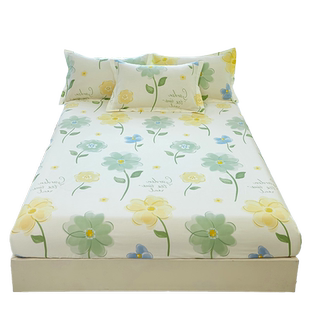 单人床笠200cmx220cm纯棉100全棉2025新款四季通用单件四件套1.8m