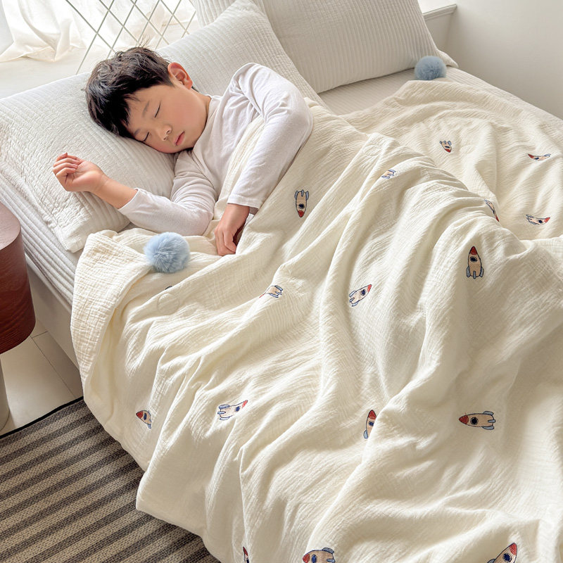 高端a类全棉空调被超柔软宝宝婴儿纯棉可机洗幼儿园儿童夏被被芯