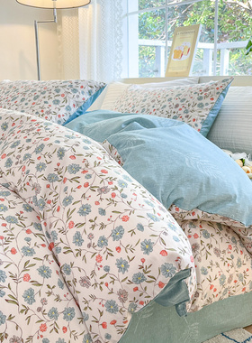 夏天1米5被套单件纯棉100全棉旗舰店三件套夏季薄款180cmx220cm