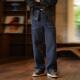 着 赤耳丹宁牛仔裤 男2025新款 古叔 宽松阔腿阿美咔叽复古直筒裤