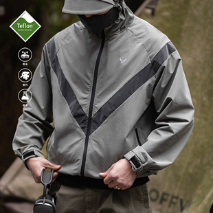 古叔的着【走读荒野】山系户外机能软壳冲锋衣外套男春季连帽夹克