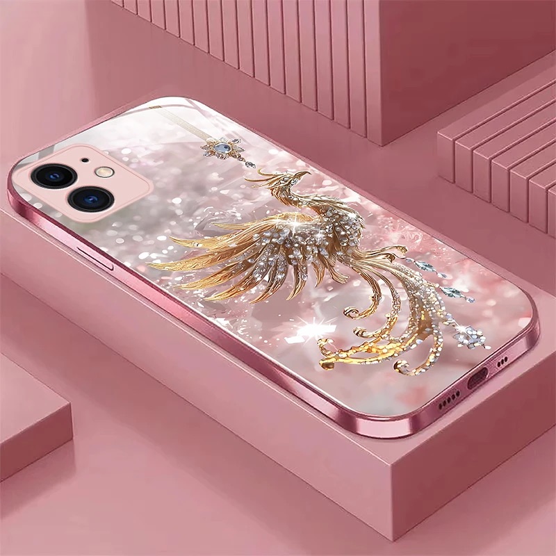 凤凰液态玻璃壳适用苹果11手机壳新款高级感iphone16promax全包防摔保护套14plus2025网红爆款13/12轻奢外壳