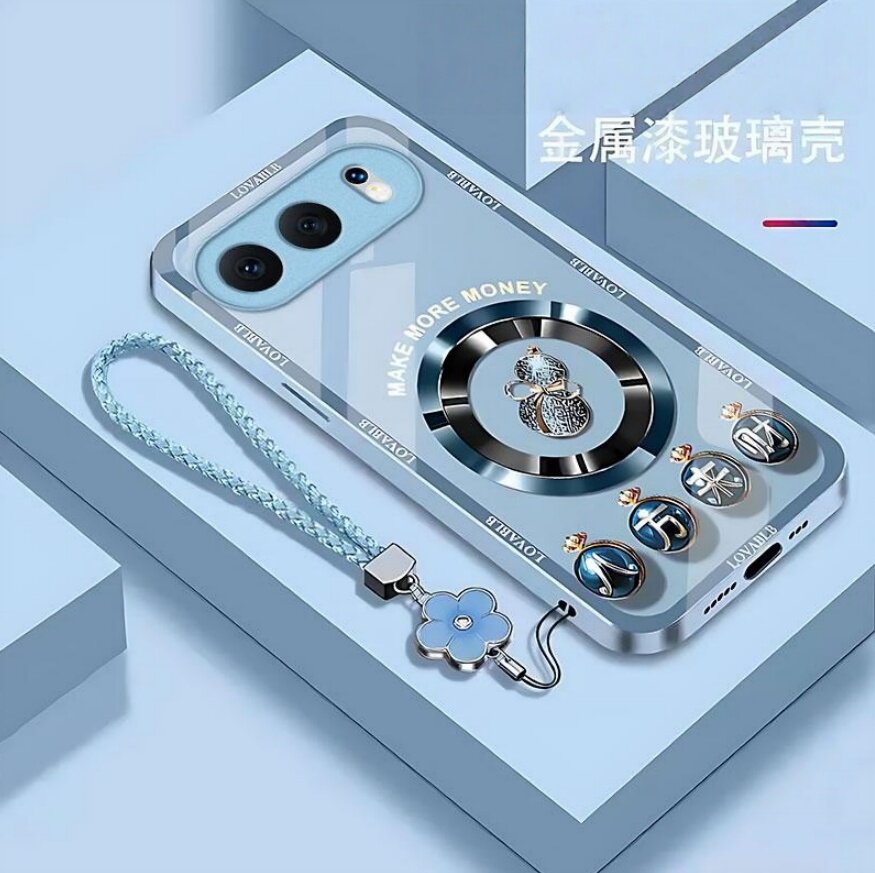 八方来财葫芦玻璃壳适用【荣耀】系列手机壳500pro女款防摔全包边保护套400pro高级感400爆款200pro外壳男女