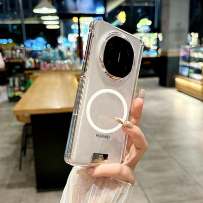 双中轴磁吸透明壳适用华为X6壳