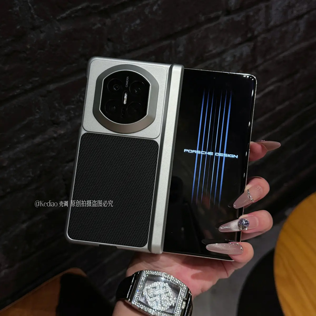 双中轴菱格皮纹matex7x6x5手机壳