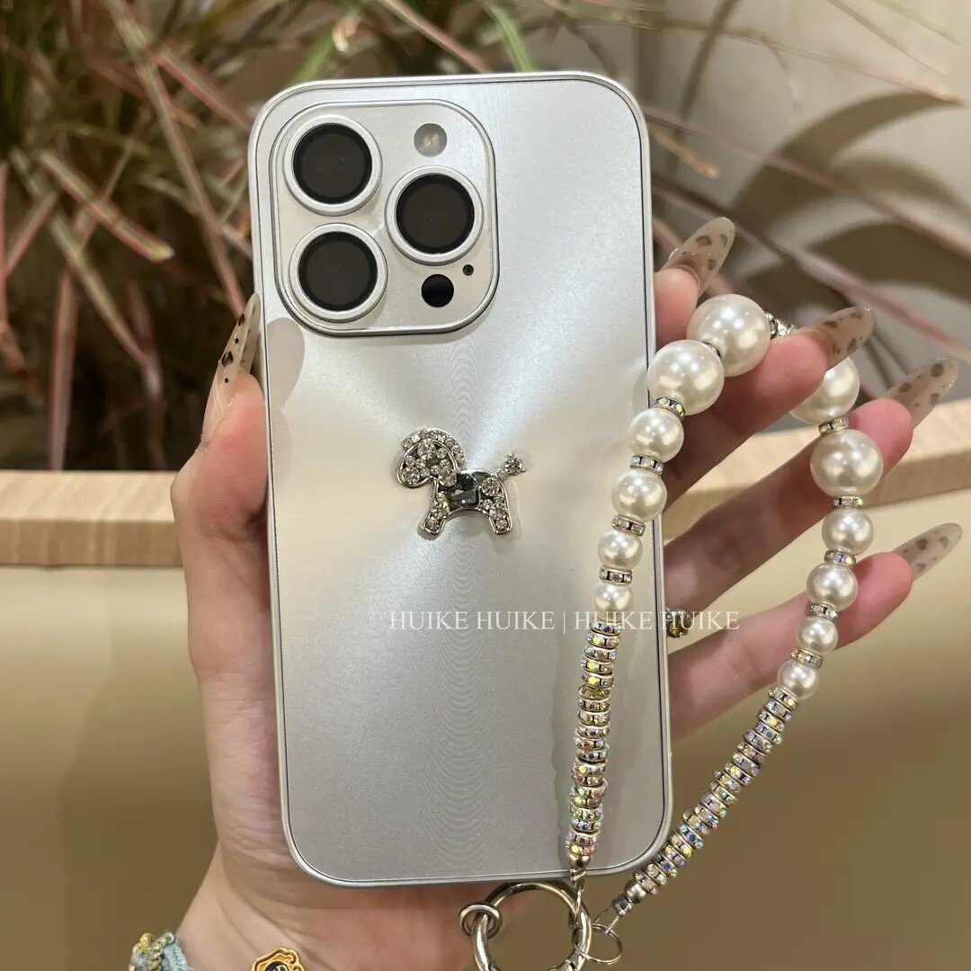 闪钻小马极光壳适用苹果系列手机壳超级好看的iphone16promax高级感17promax保护套17简约时尚15女款轻奢外壳
