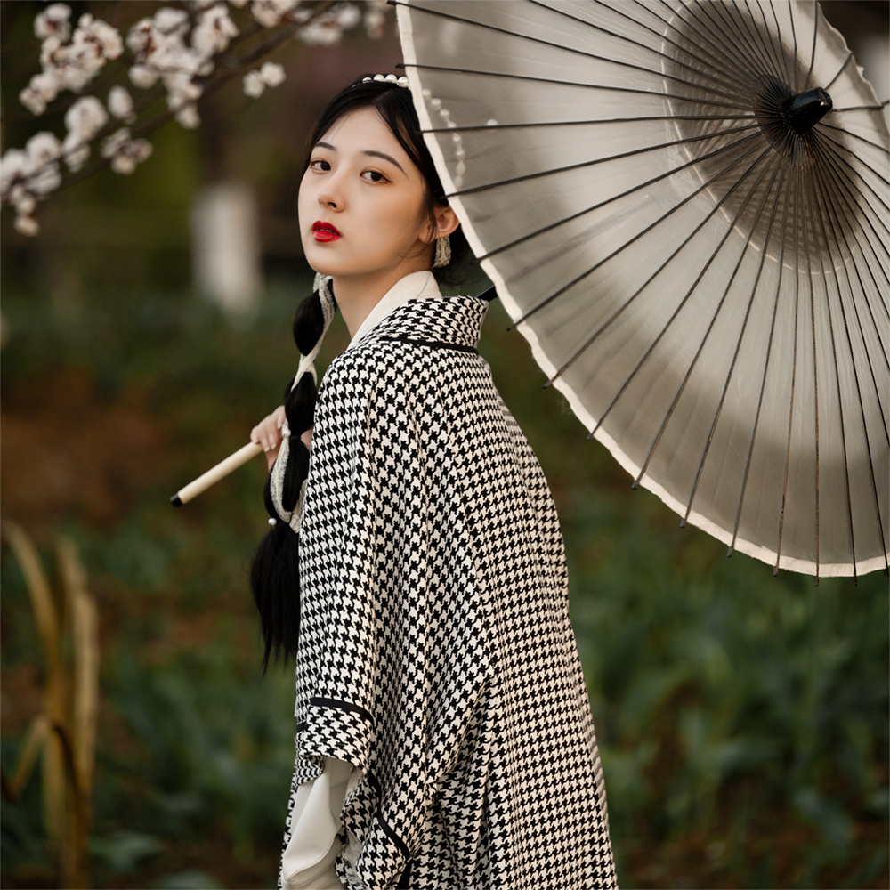 原创汉服长干寺日常穿搭春夏