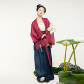 褂子夏季 彩云涧明制合领衫 汉服原创设计改良半袖 轻薄透气上衣日常