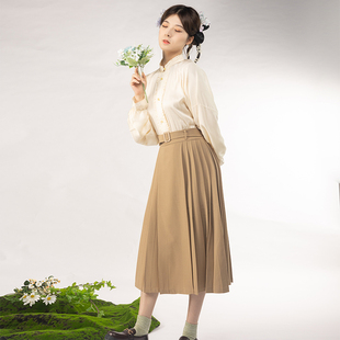 【彩云涧】改良汉服马面裙 明制半身裙修身百搭日常改良汉服马面