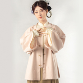 彩云涧 秋冬毛呢格子方领半袖 明制秋冬款 汉服 显瘦日常百搭女