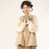 原创明制比甲汉服格子毛呢秋冬款 彩云涧 明制汉服比甲外套上衣