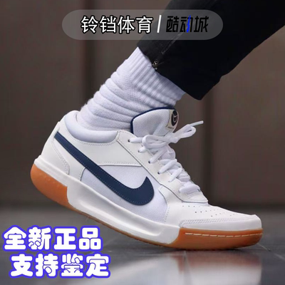 耐克男子白蓝防滑减震爆款网球鞋