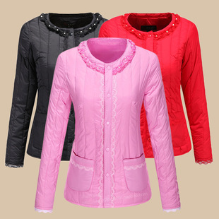 丝棉袄女内胆短款 显瘦百搭学生圆领打底羽绒棉小夹袄贴身棉衣 修身