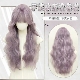假发全头套女Lolita齐刘海长卷发芋紫色甜美氛围感气质整顶假发套