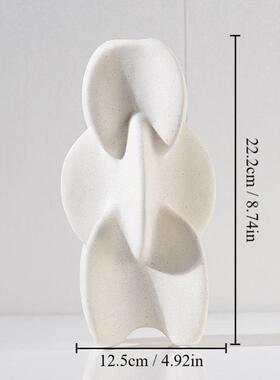 陶瓷花瓶高级感ins风家居样板房饰品摆件电视柜书柜软装装饰爆款