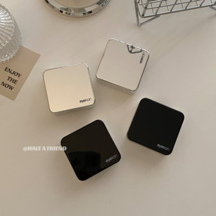 高级感隐形眼镜盒便携简约一付装ok镜美瞳盒护理收纳伴侣双联盒子