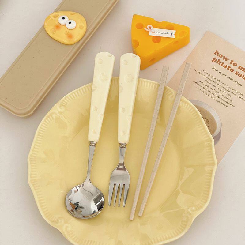 奶酪叉子勺子餐具套装甜品勺餐具