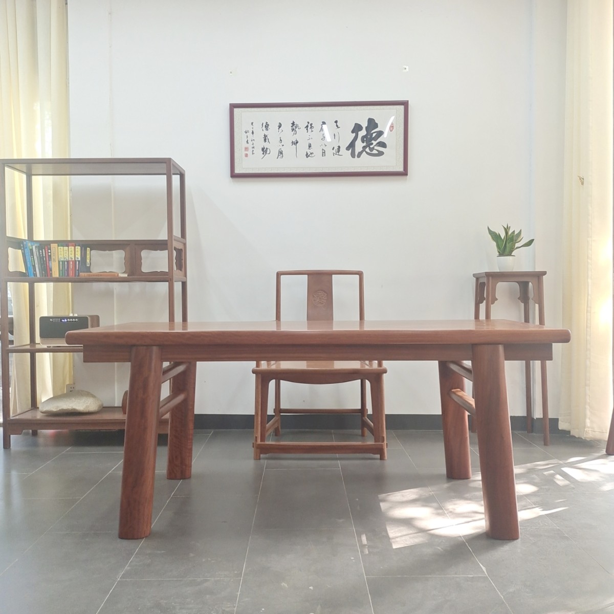 铁力木茶台格木东京木画案铁梨木书桌明清家具可量身定制厂家直销