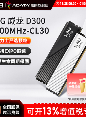 威刚XPG威龙DD300 DDR5 6000台式机电脑马甲内存条32G/64G海力士