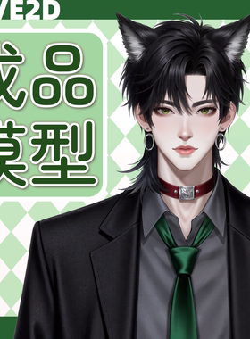 live2d虚拟主播皮套定制成品模型ai制图成品【已租用】Z083洛驰