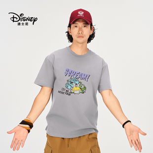 SOSOLULUDisney联名皮克斯玩具总动员系列抓人大眼仔蓝毛怪印花T