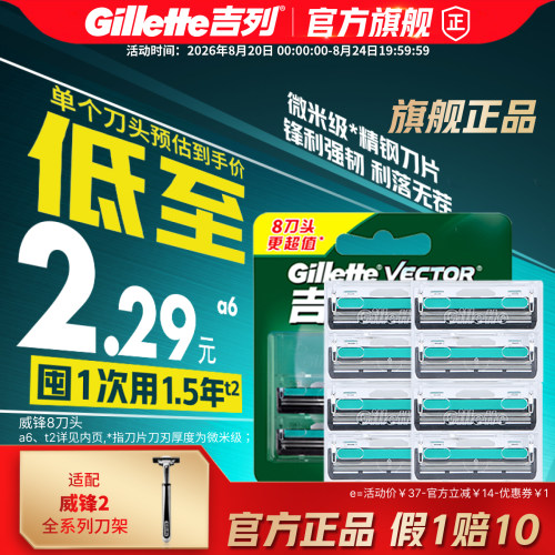 吉列手动式威锋双层刀片
