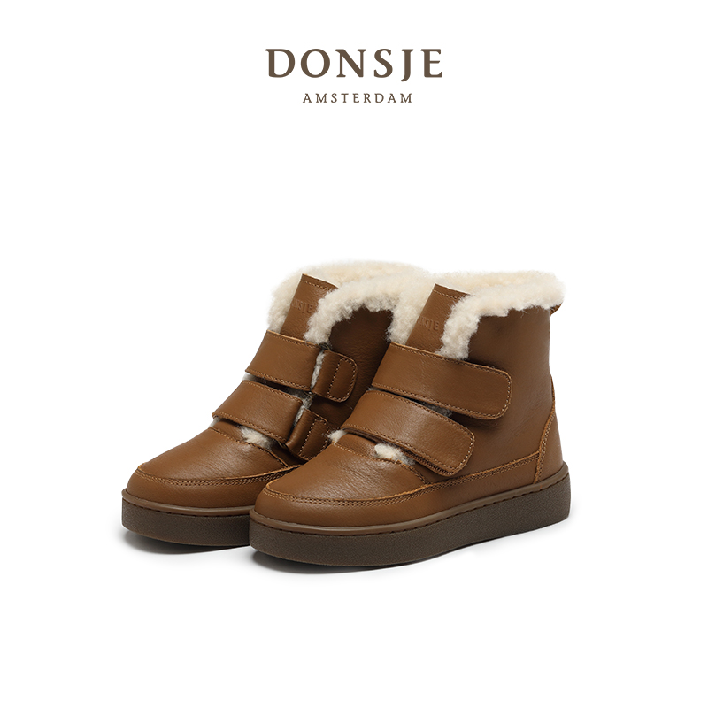 donsje儿童靴子加绒冬季