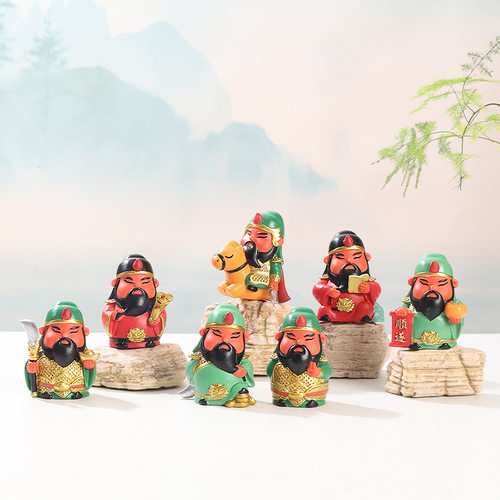 正版关公武圣盲盒手办摆件