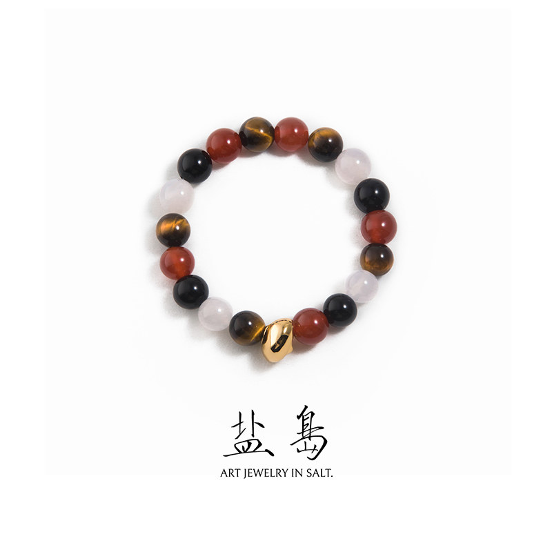 盐岛锦鲤大小手串虎眼石红玛瑙串珠高级感小众精致红色复古新中式,饰品/流行首饰/时尚饰品新,手链,淘宝优惠券,粉丝福利购,淘宝优惠卷