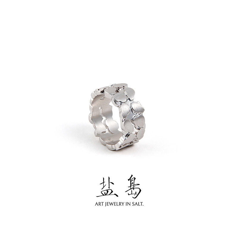 盐岛双层葫芦戒指中式高级感轻奢个性小众设计闭口素圈旺财运尾戒