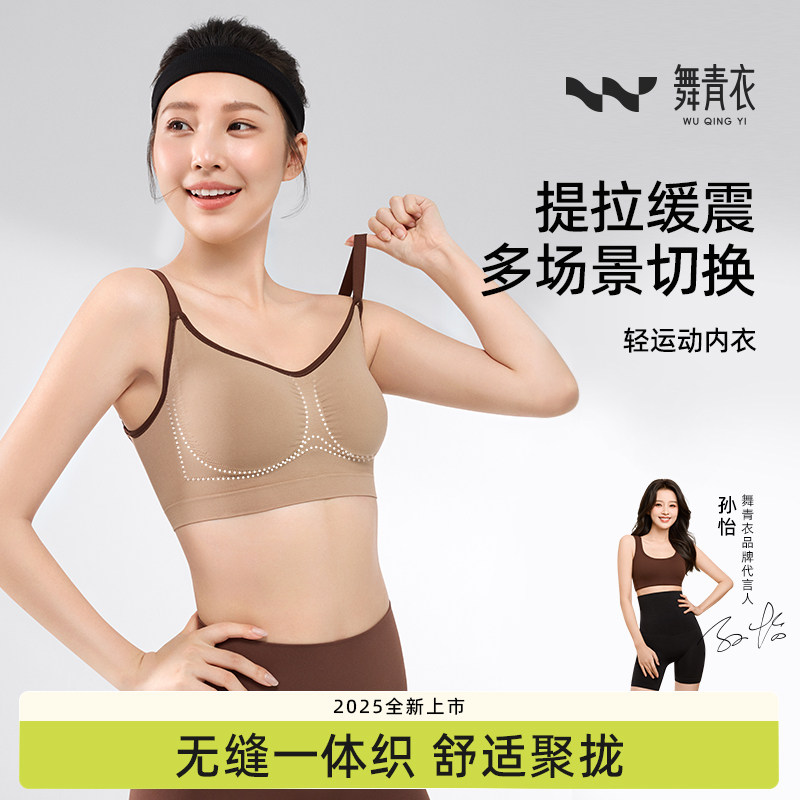 舞青衣蝴蝶褶大胸显小文胸