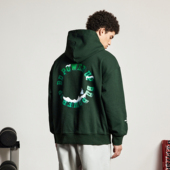 bdpowerup原创印花美式 男 连帽卫衣男简约宽松健身训练运动帽衫