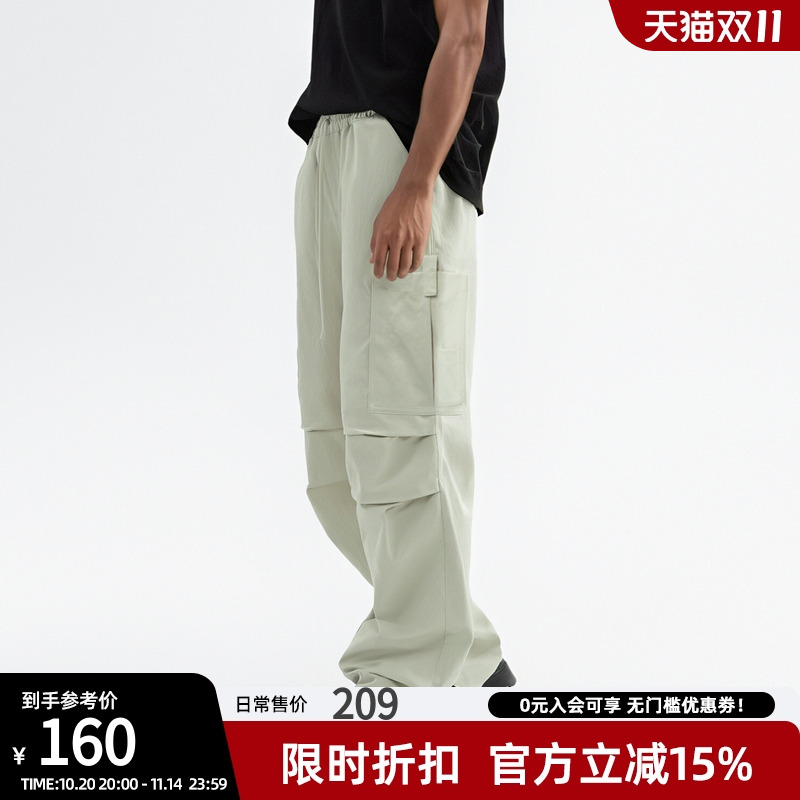 潮流高街薄款工装伞兵裤