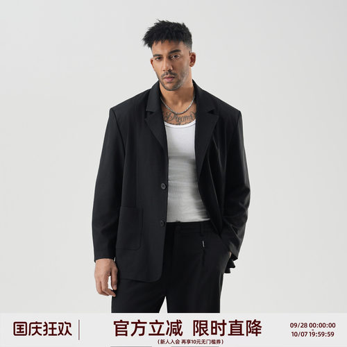 宽松休闲西服套装时尚百搭简约
