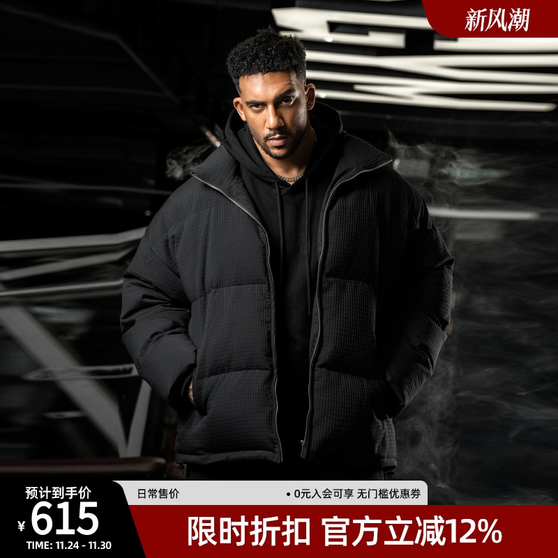 冬季新品加厚羽绒服男宽松