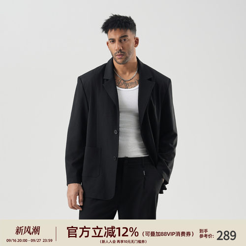宽松休闲西服套装时尚百搭简约