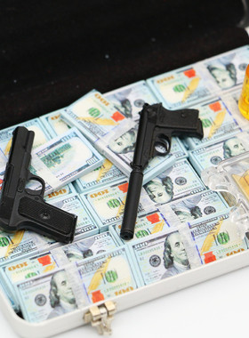 Dollhouse1:12 微缩食玩具模型场景 娃娃屋配件 迷你兵人玩具枪