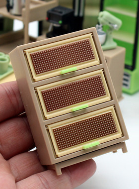 Dollhouse娃娃屋方格空间迷你抽屉柜可打开DIY客厅微缩场景模型