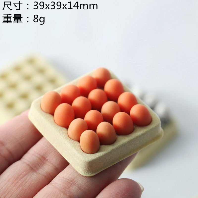 Dollhouse厨房鸭蛋迷你微缩模型