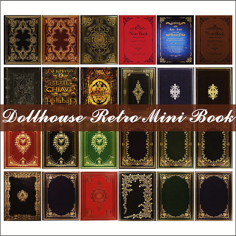 Dollhouse1:12迷你娃娃屋古典书本籍袖珍家居配件BJD场景拍摄道具,特色手工艺,其他特色工艺品,淘宝优惠券,粉丝福利购,淘宝优惠卷