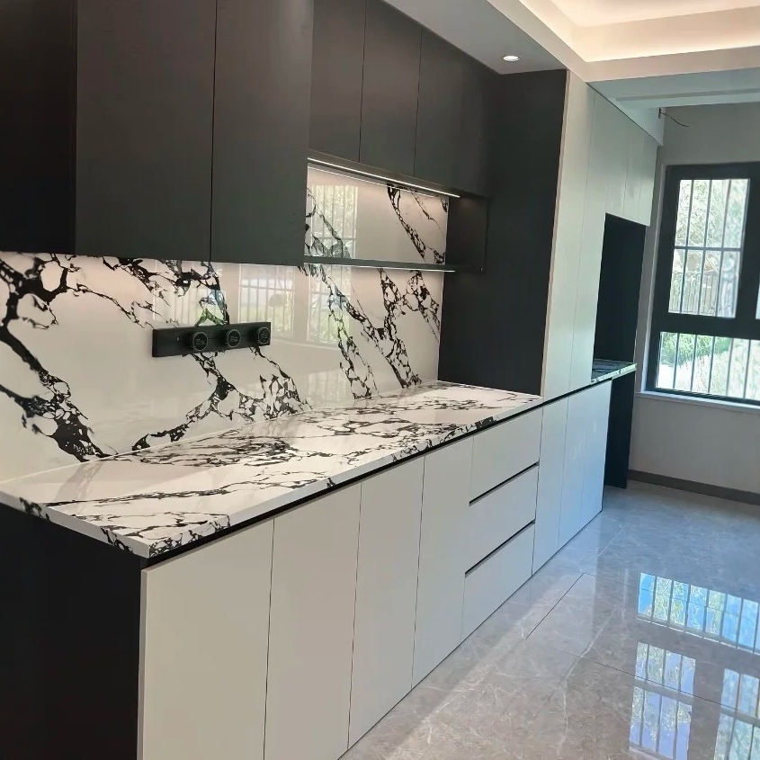 岩板台面桌面餐桌茶几边几电视柜鞋柜窗台飘窗面仿大理石定做定制