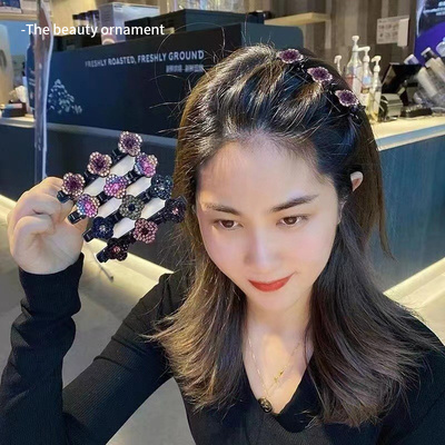 编发发夹双层刘海夹夹子女发卡女