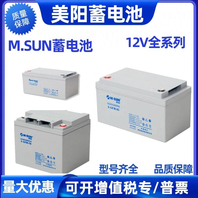 M.SUN蓄电池6-GFM-65 12V7Ah17A24A38A65A100A120A150A200Ah