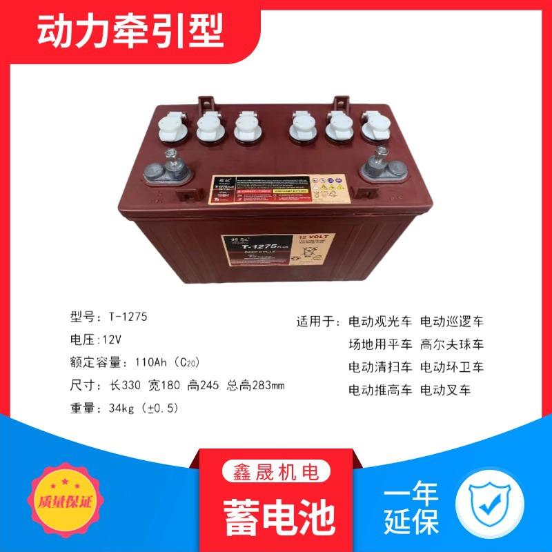 超俊TROJAN蓄电池T-875观光车8V-150AH升降平台电瓶锂电池