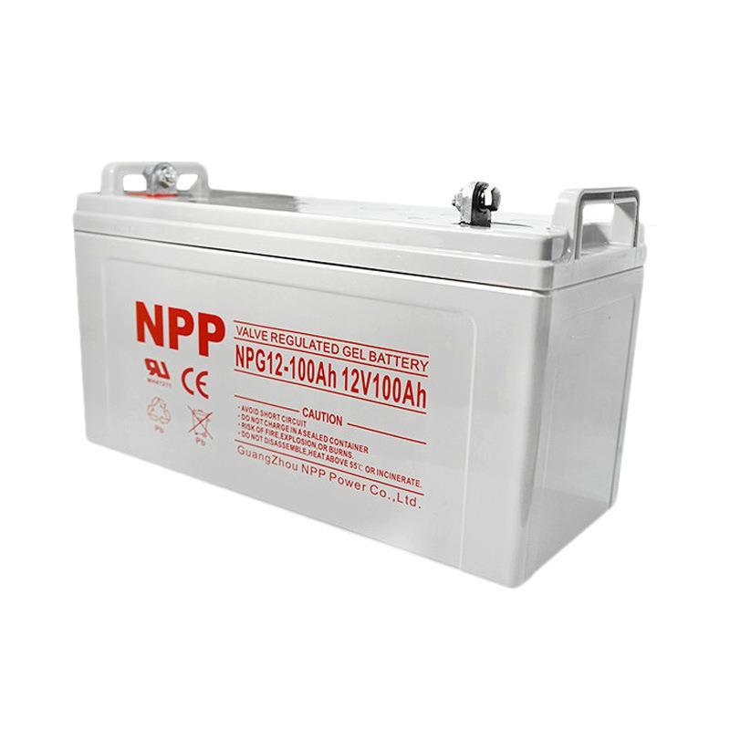 NPP蓄电池NPG12-100太阳能胶体电池12V65Ah100Ah 120Ah 200Ah