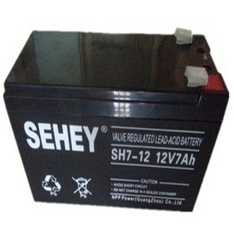 SEHEY蓄电池SH7-1212V7ah铅酸电池 直流屏UPS电源配套