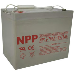 NPP耐普12V75AH蓄电池NP12-75免维护UPS/EPS机房太阳能不间断电源